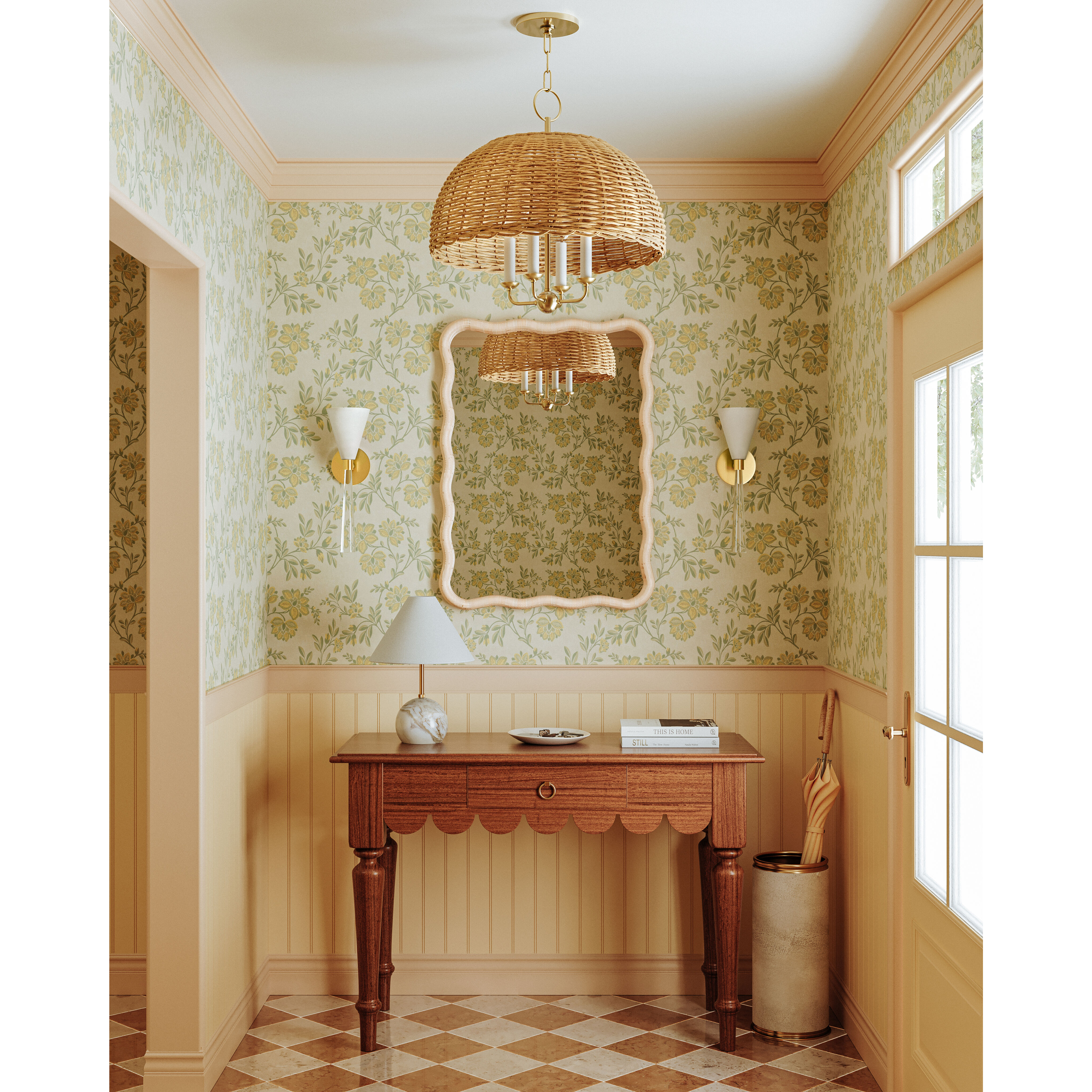 Jewel 16 inch 8.00 watt Aged Brass Table Lamp Portable Light