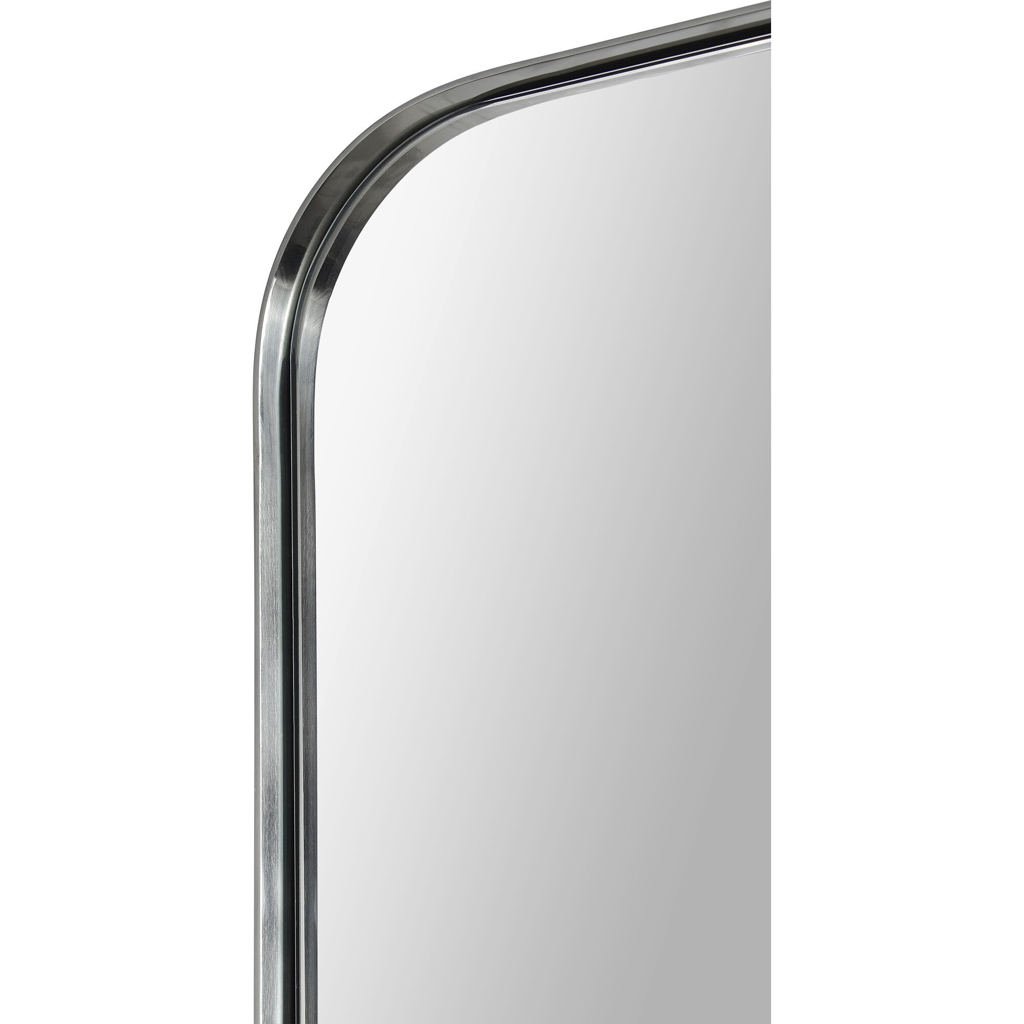 Delphinus 46 X 20 inch Satin NIckel Wall Mirror