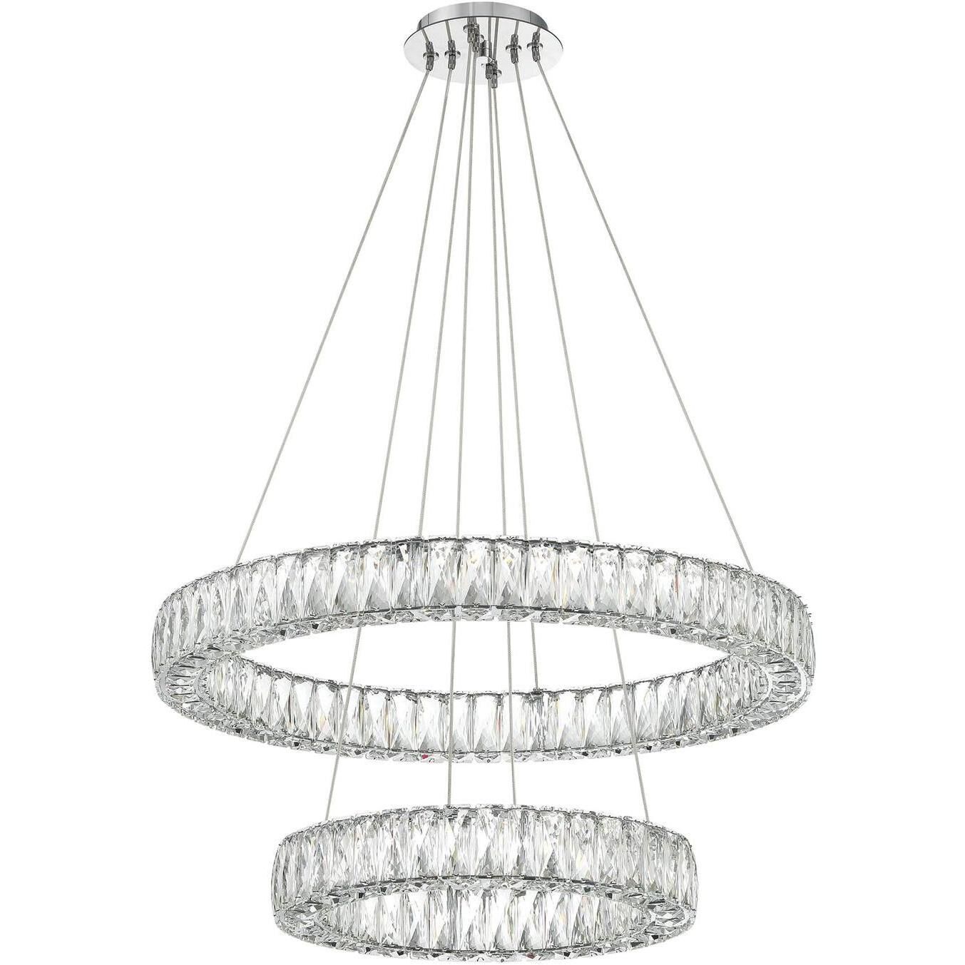 Kinsley 1 Light 28 inch Polished Chrome Chandelier Ceiling Light