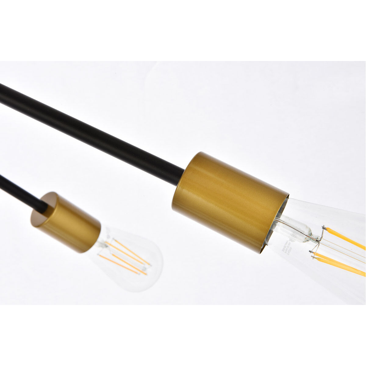 Armin 6 Light 32 inch Black and Brass Pendant Ceiling Light