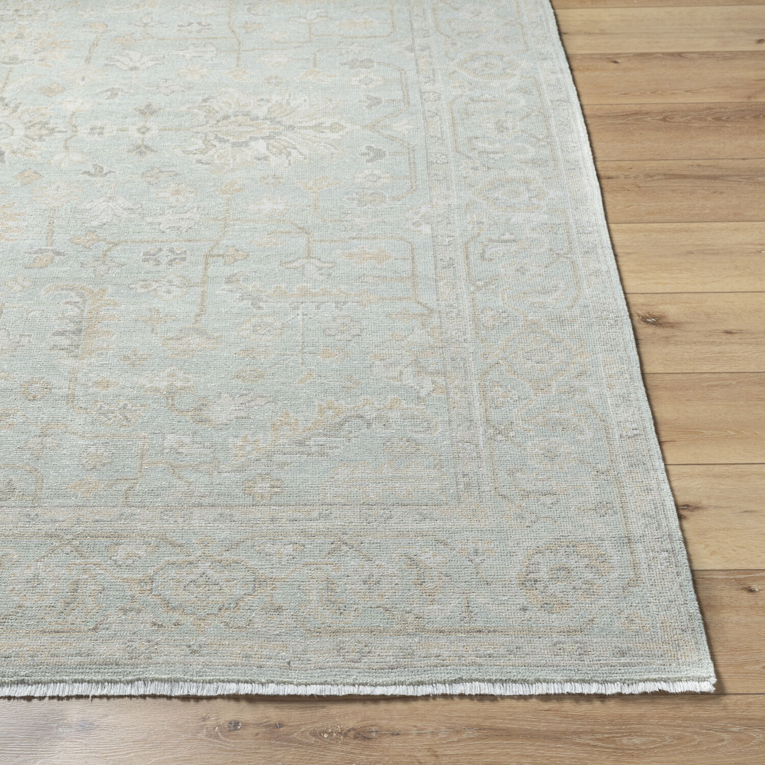 Anelka 36 X 24 inch Light Silver / Sterling Grey Handmade Rug in 2 x 3