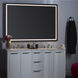 Track 60 X 42 inch Black LED Lighted Mirror, Vanita by Oxygen
