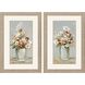Florals Collection Flat Profile Champagne Gold With Antiqued Distressing Framed Art