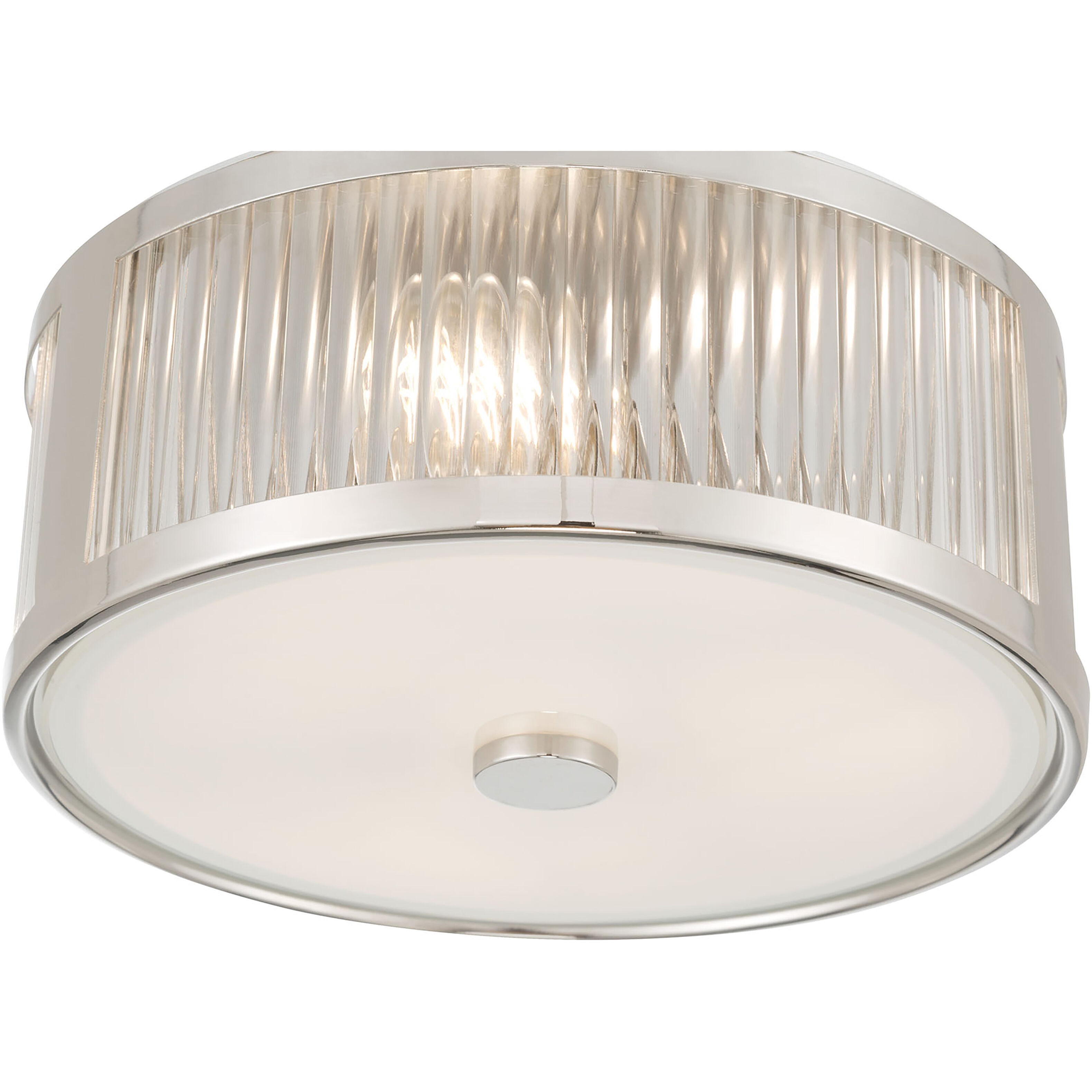 Ardezia 3 Light 11.75 inch Polished Nickel Flush Mount Ceiling Light
