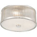 Ardezia 3 Light 11.75 inch Polished Nickel Flush Mount Ceiling Light