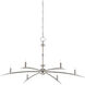 Zelia 6 Light 49 inch Polished Nickel Chandelier Ceiling Light