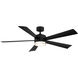 Wynd 52 inch Matte Black Downrod Ceiling Fan in 3500K