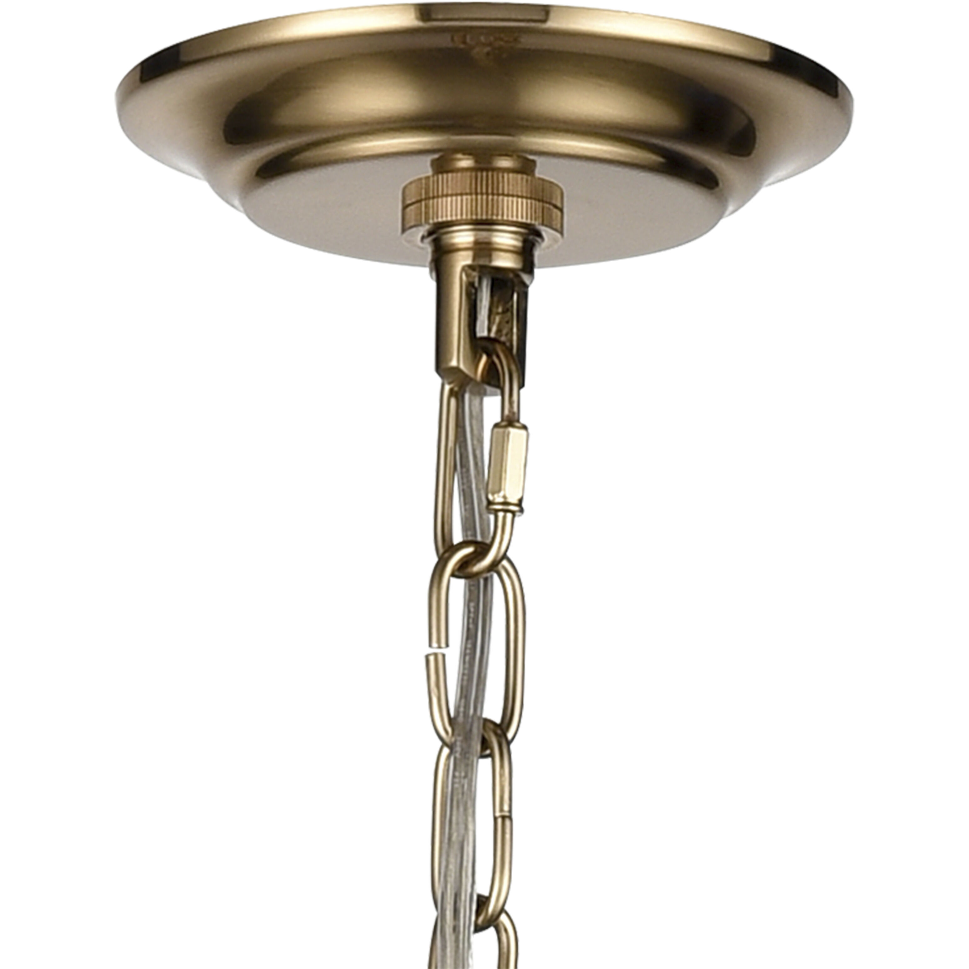 Inga 9 Light 29 inch Brass with Natural Chandelier Ceiling Light