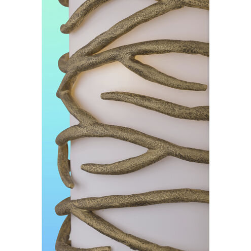 Branch Reality 2 Light 11 inch Textured Ashen Gold Wall Sconce Wall Light