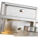 Elliott 3 Light 24.5 inch Pewter Vanity Light Wall Light in Ribbed Clear
