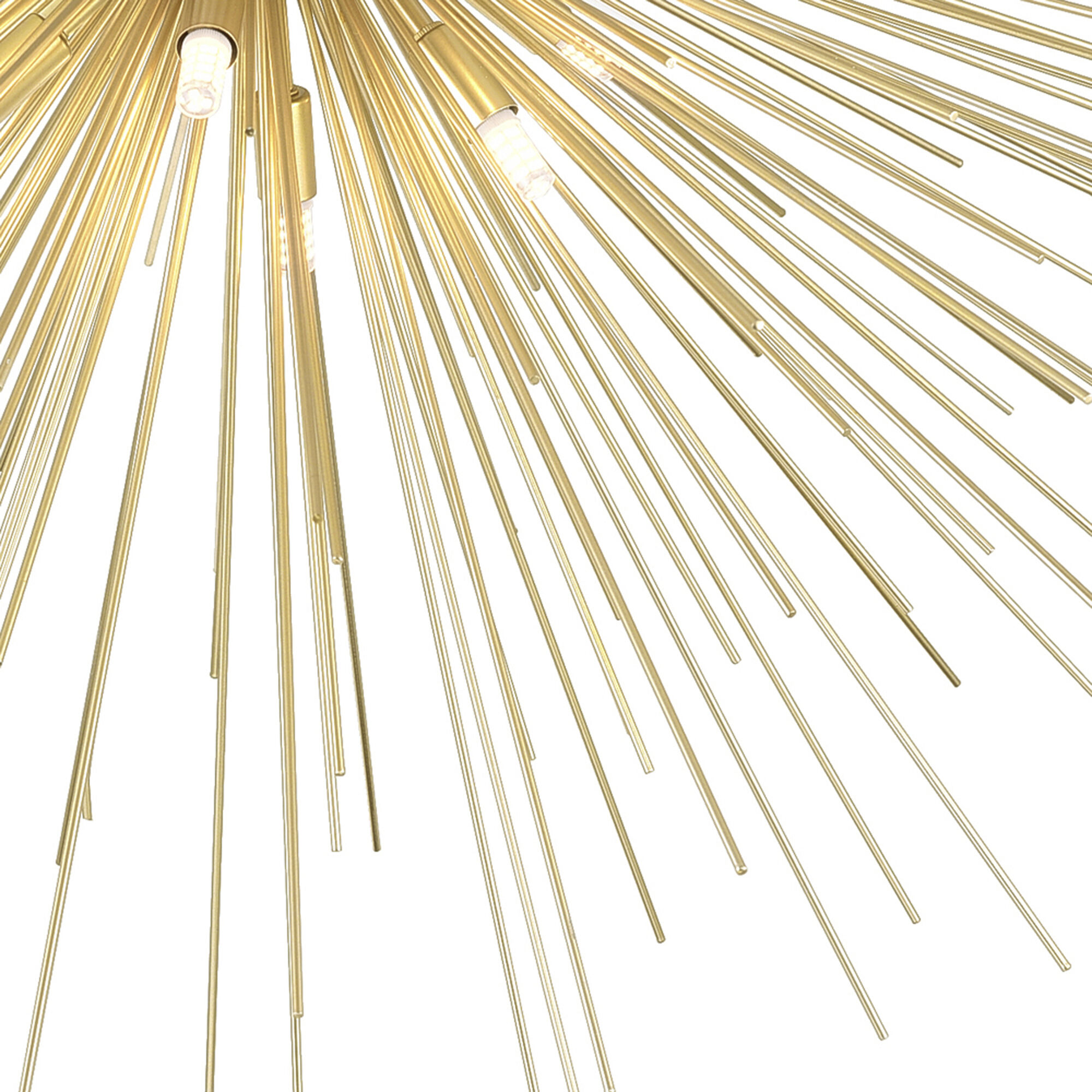 Savannah 8 Light 40 inch Gold Leaf Flush Mount Ceiling Light