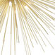 Savannah 8 Light 40 inch Gold Leaf Flush Mount Ceiling Light