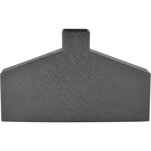 Drue 16.25 X 10.25 inch Vase in Speckled Black