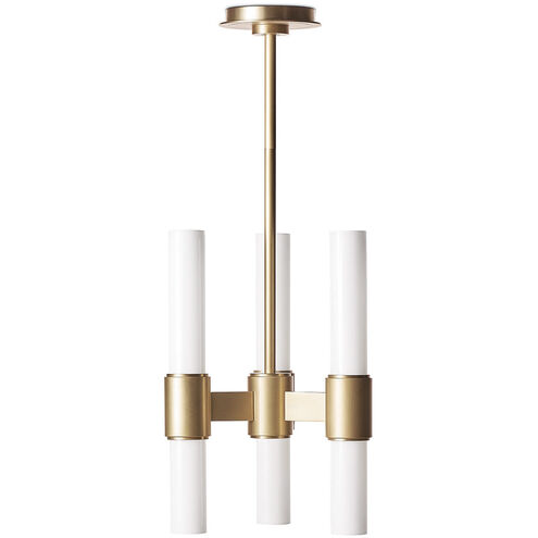 Dixon 6 Light 12.5 inch Natural Brass Pendant Ceiling Light