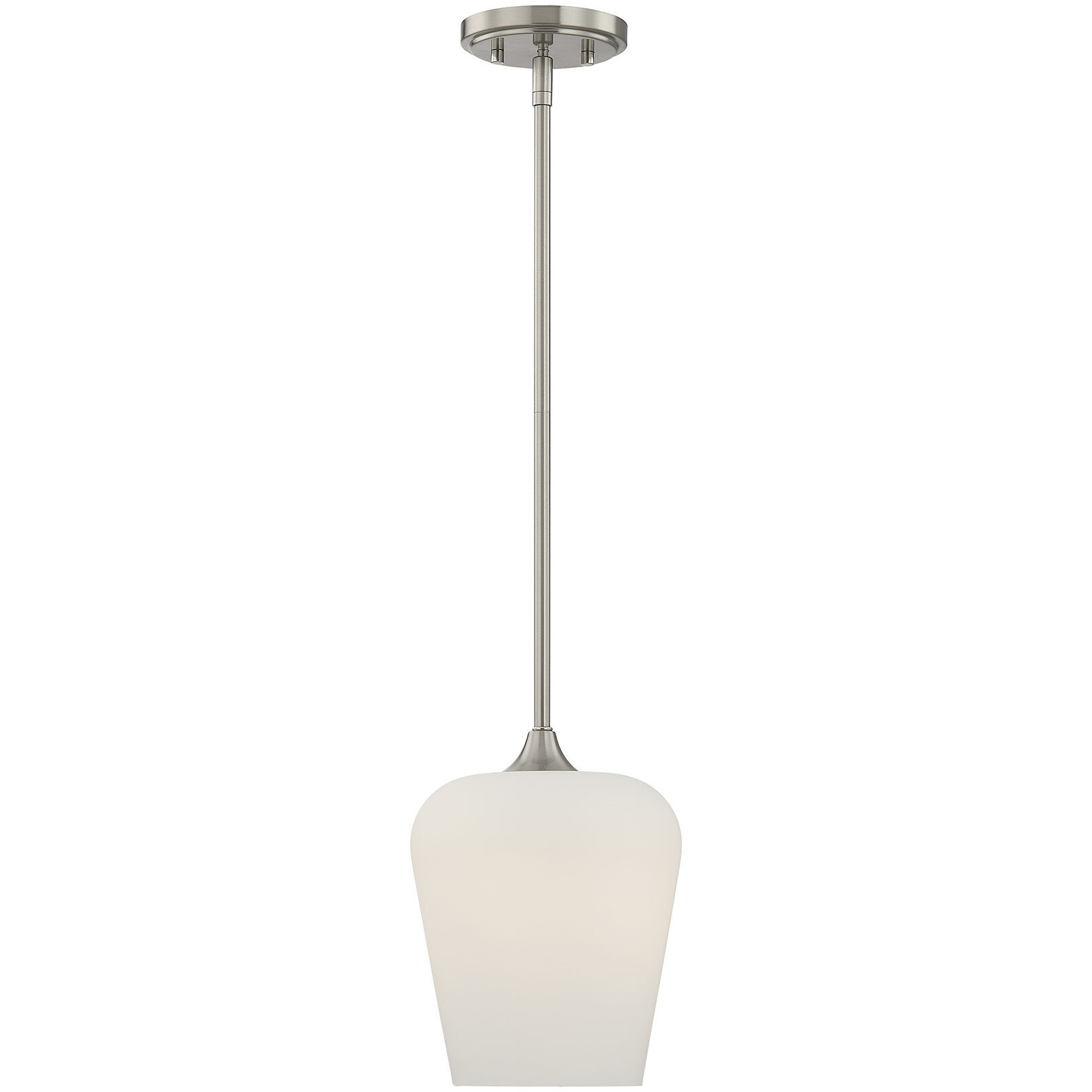 Octave 1 Light 8 inch Satin Nickel Pendant Ceiling Light, Essentials