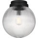 Drew & Jonathan Preston 1 Light 10 inch Midnight Black Flush Mount Ceiling Light