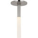 Kelly Wearstler Rousseau LED 1 inch Polished Nickel Monopoint Flush Mount Ceiling Light