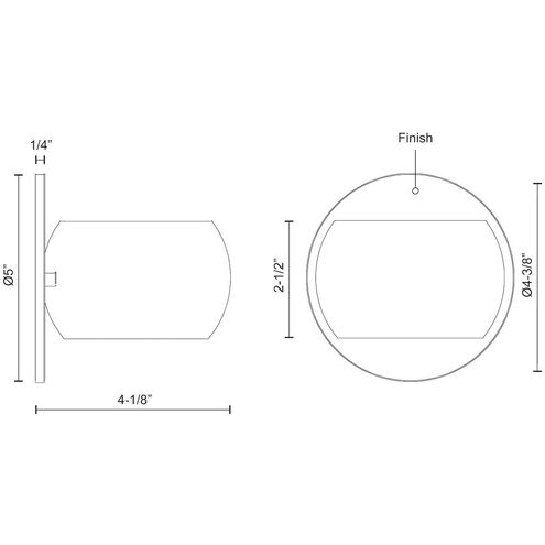 Flux Wall Sconce Wall Light in Gloss White