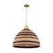 Lido Beach 1 Light 30 inch Aged Brass Pendant Ceiling Light
