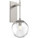 Aster Incandescent 1 Light 9.9 inch Beige Silver Indoor Sconce Wall Light in Clear Aster, Metallic Beige Silver, Tempo Nebula