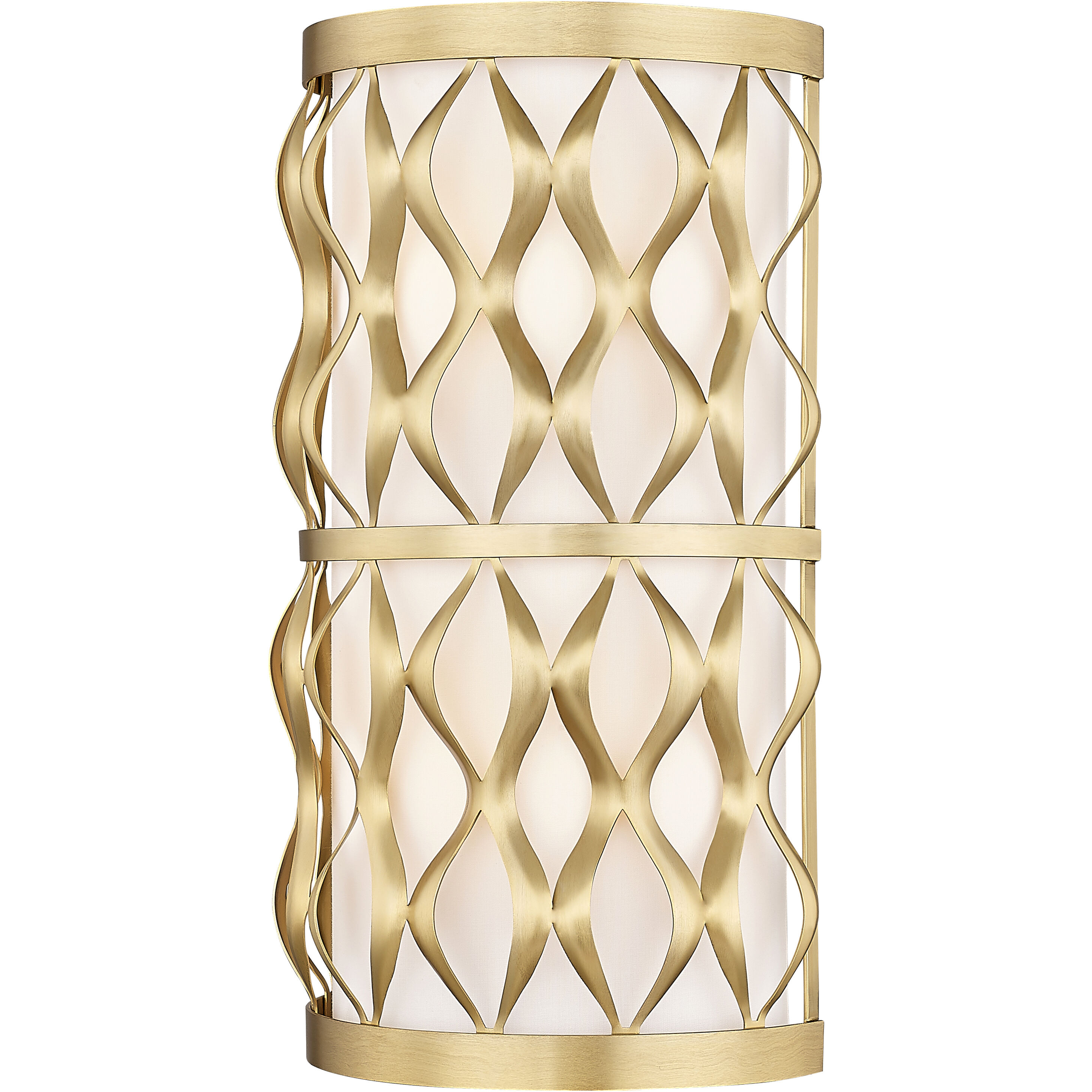 Harden 2 Light 8 inch Modern Gold Wall Sconce Wall Light