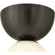 Selene 1 Light 6 inch Black Oxide Semi-Flush Mount Ceiling Light