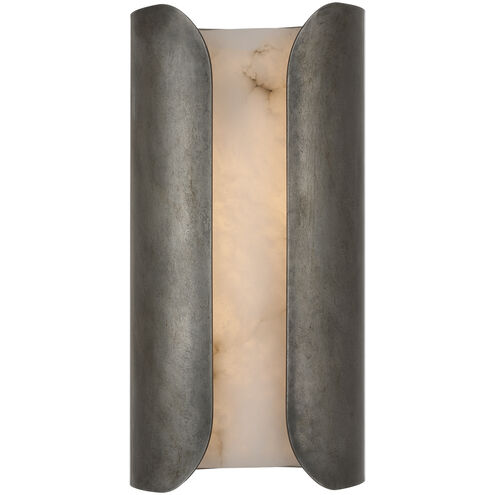 Anne-Marie Barton Armise Sconce Wall Light in Mottled Pewter