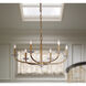 Atella 6 Light 32 inch Ashen Gold Chandelier Ceiling Light