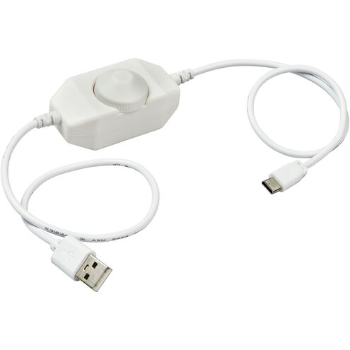 Disk Lighting White Disk Light In-Line Dimmer