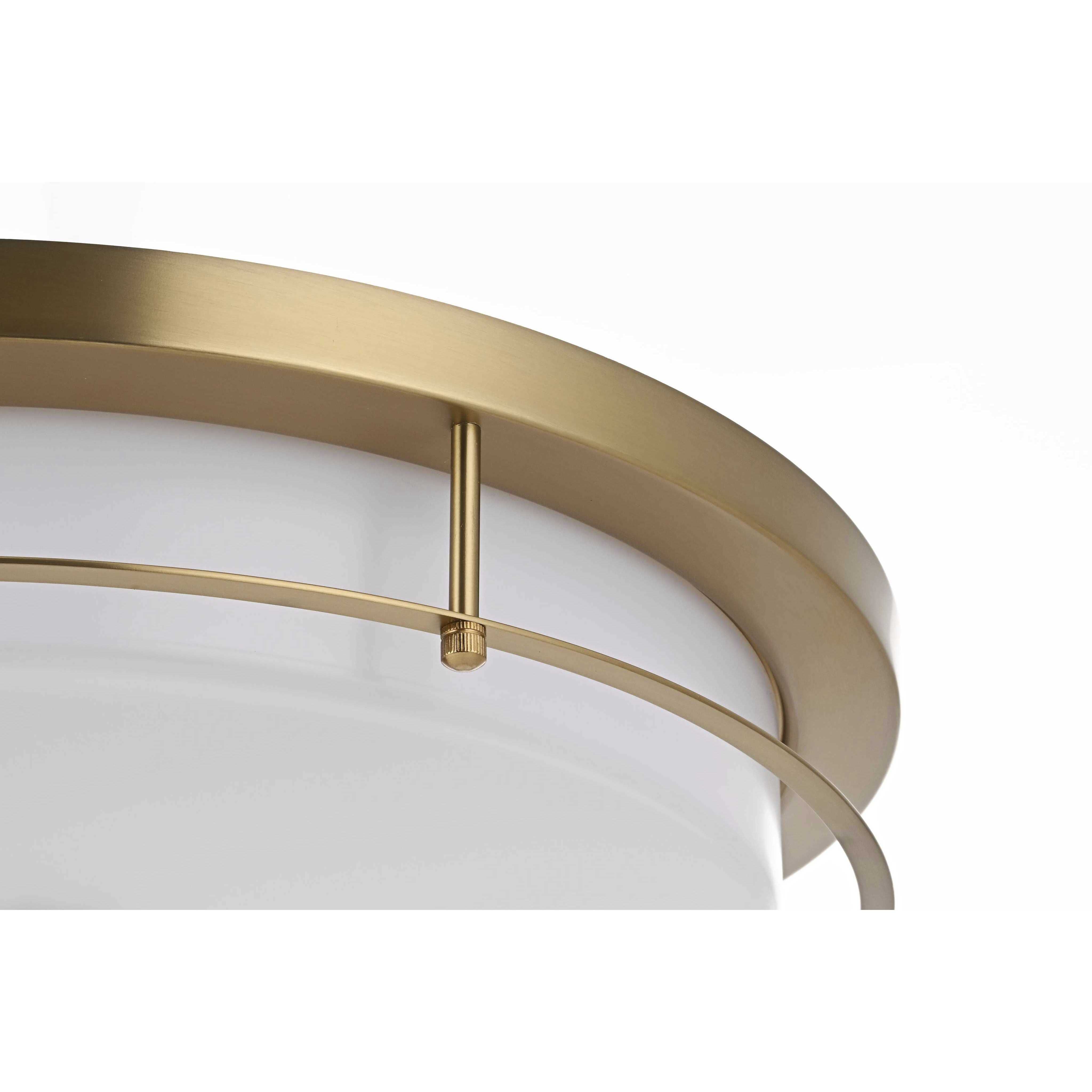 Kolson 1 Light 20 inch Satin Gold Flush Mount Ceiling Light