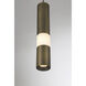 Ronda 1 Light 2 inch Weathered Brass Standard Pendant Ceiling Light