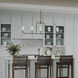 Mack 5 Light 46 inch Matte Black Linear Chandelier Ceiling Light