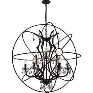Campechia 9 Light 36 inch Brown Up Chandelier Ceiling Light
