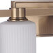 Bretton 4 Light 28 inch Satin Brass Vanity Light Wall Light