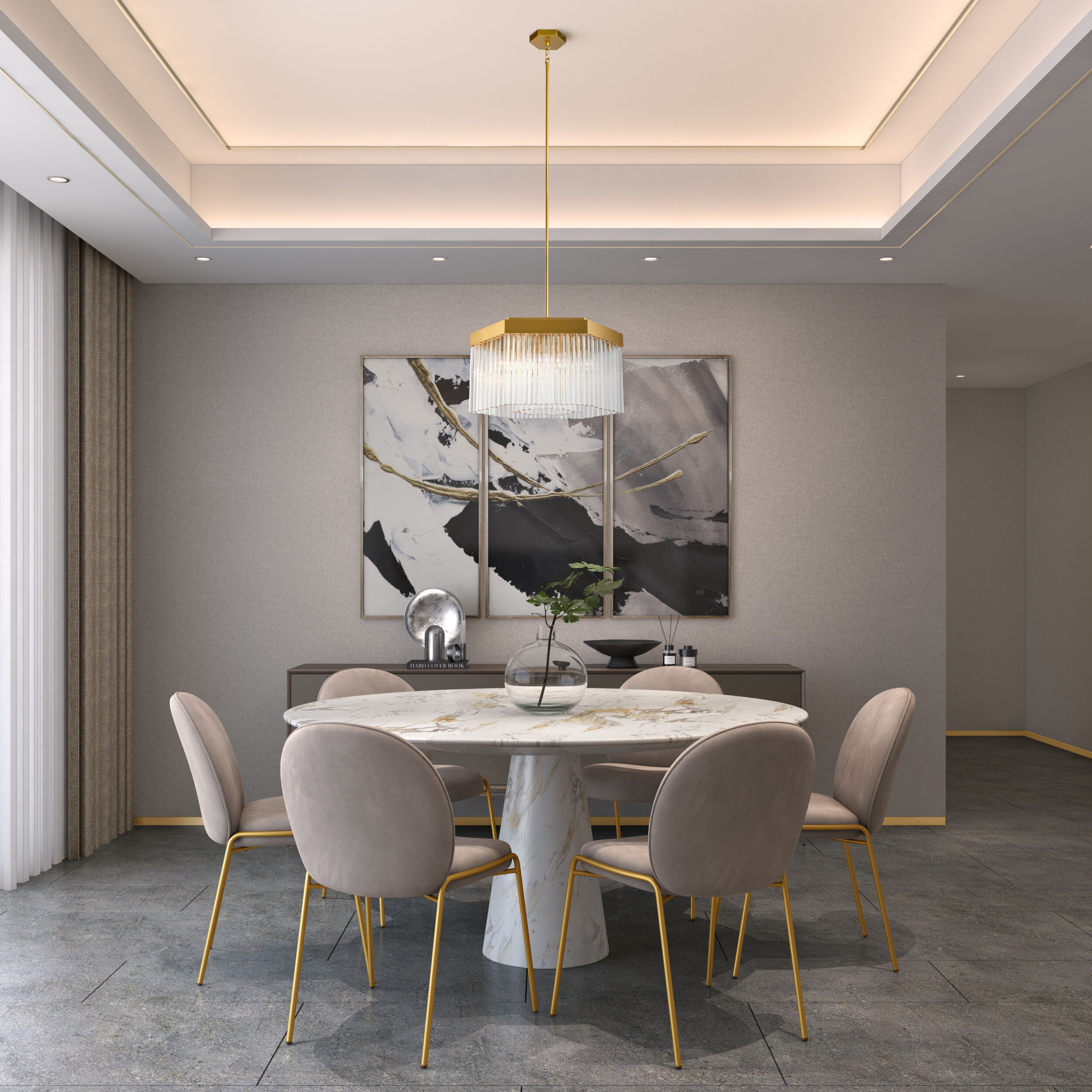 Emma 7 Light 20.9 inch Brushed Brass Chandelier Ceiling Light