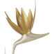 Paradiso 2 Light 16.5 inch Contemporary Silver Leaf Wall Sconce Wall Light, Left