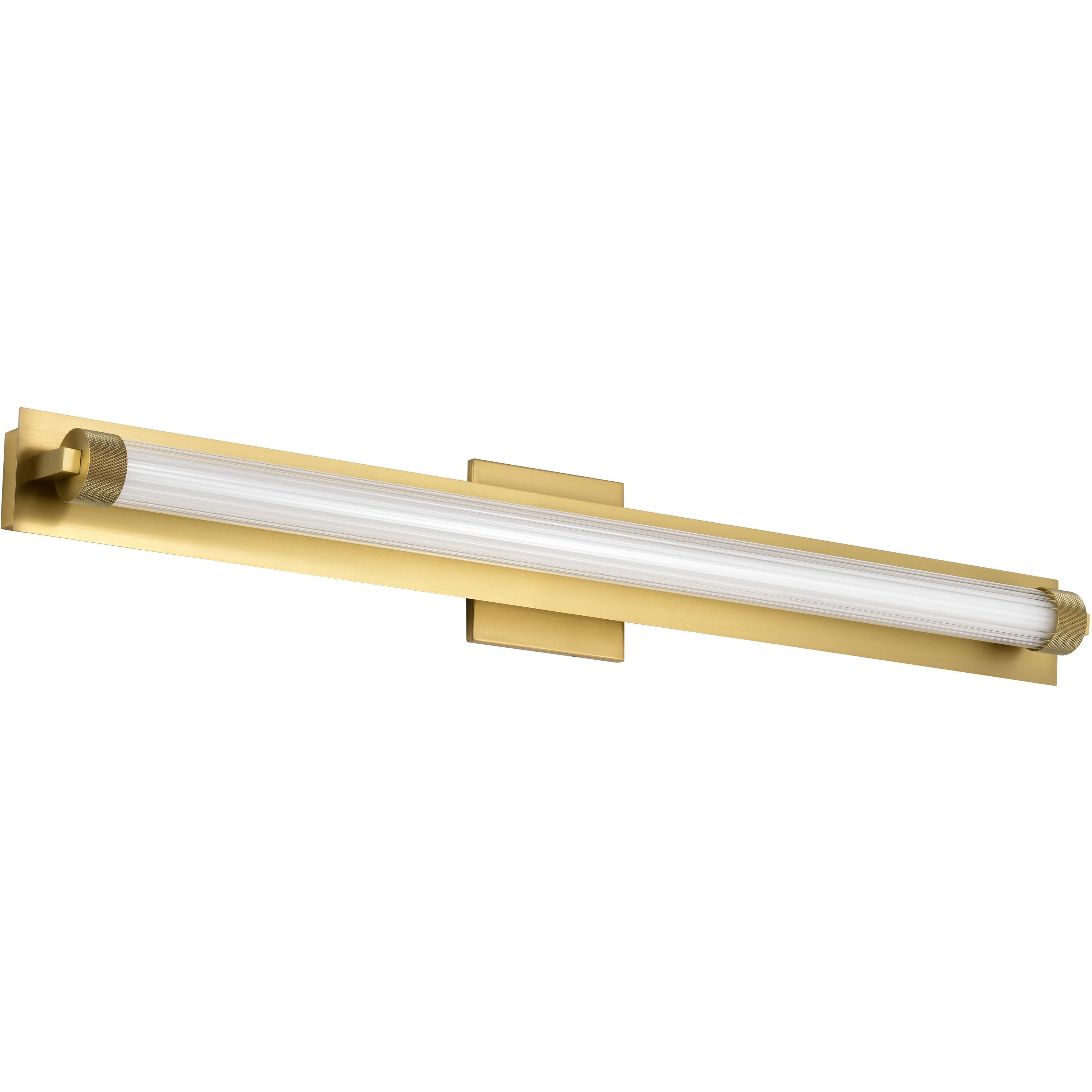 Larissa LED 32 inch Vintage Brass Vanity Wall Light