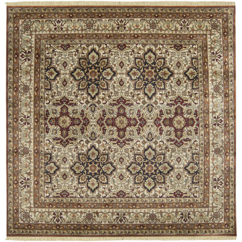 Taj Mahal 96 X 96 inch Tan, Dark Brown, Dark Green, Black, Olive Rug