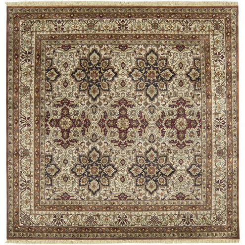 Taj Mahal 96 X 96 inch Tan, Dark Brown, Dark Green, Black, Olive Rug