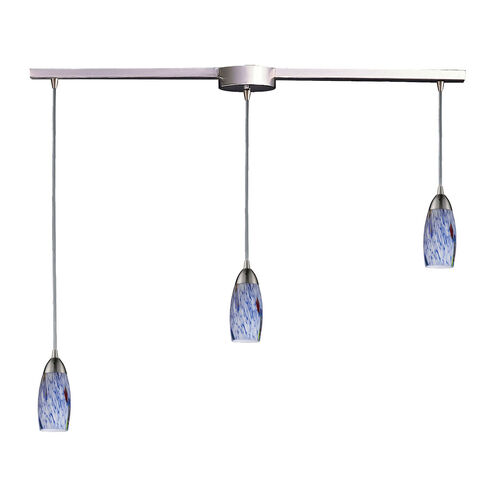 Castle 3 Light 36 inch Satin Nickel Mini Pendant Ceiling Light