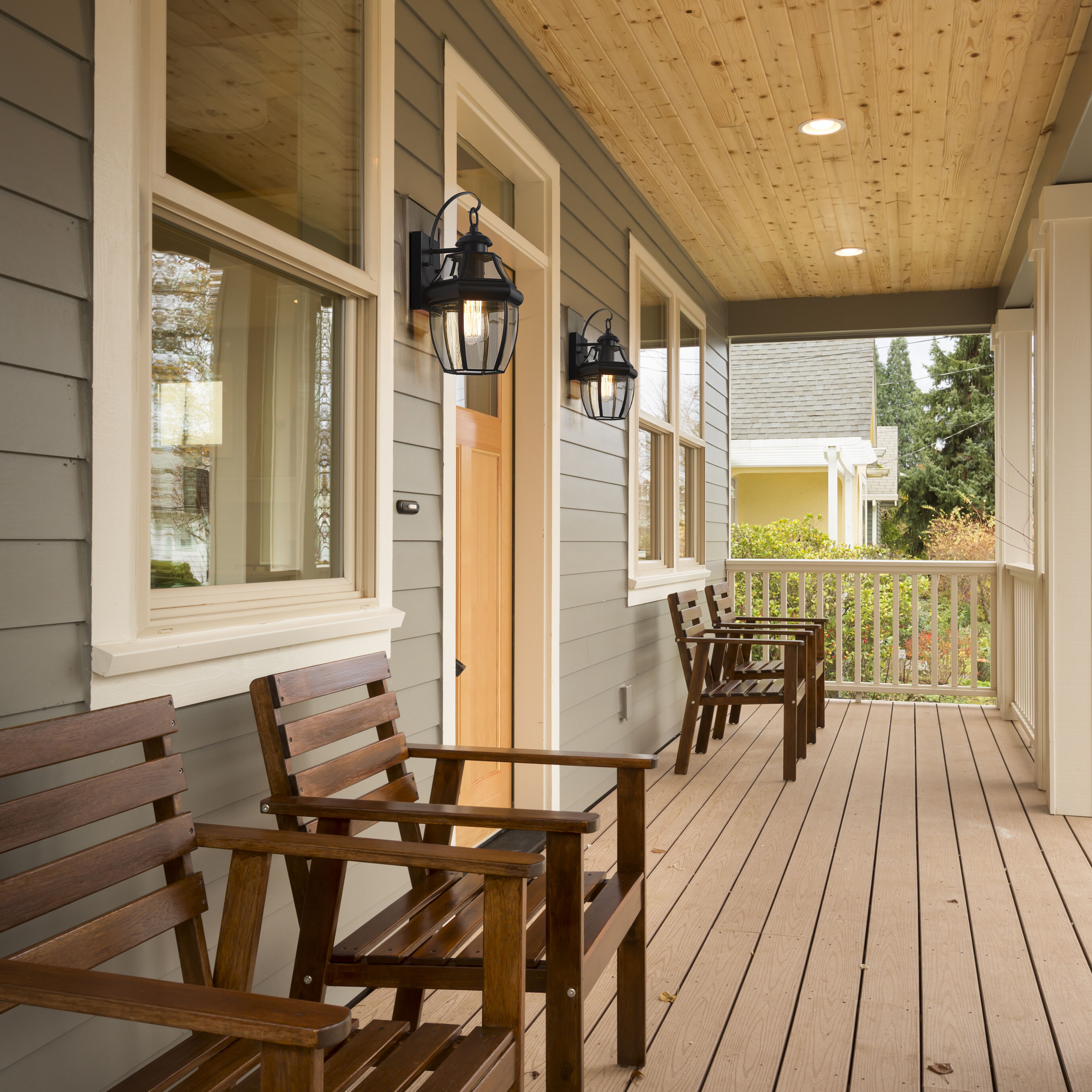 Westover 1 Light 13.75 inch Black Outdoor Wall Light