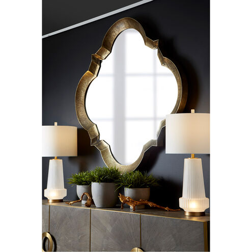 Mila 33 inch 100.00 watt Aged Brass Table Lamp Portable Light