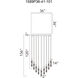 Greta LED 36 inch Black Chandelier Ceiling Light