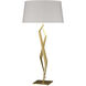 Facet 33.7 inch 100 watt Modern Brass Table Lamp Portable Light in Flax