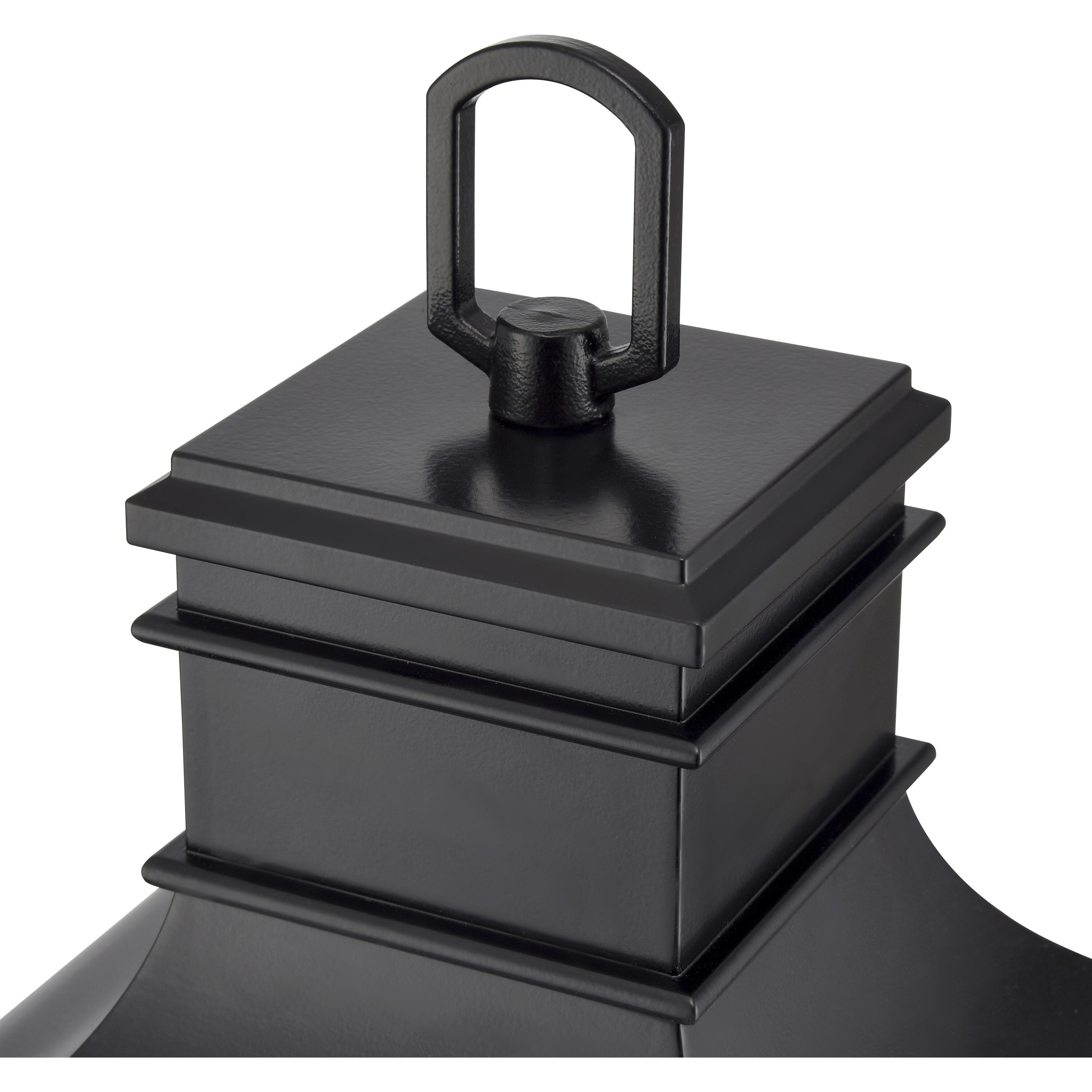 Edenton 3 Light 24 inch Matte Black Outdoor Post Lantern