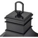 Edenton 3 Light 24 inch Matte Black Outdoor Post Lantern