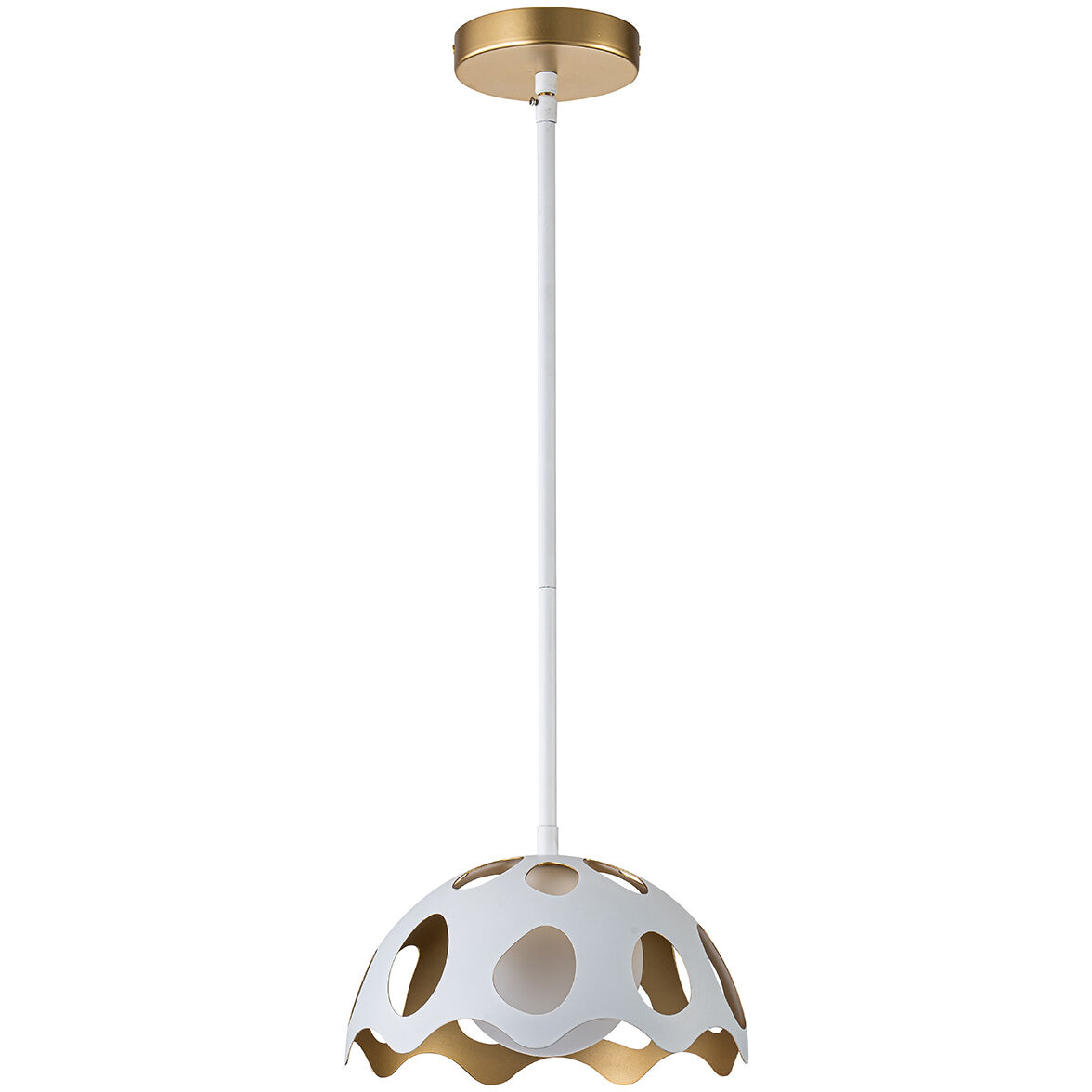 Pebbles 1 Light 10 inch White Mini Pendant Ceiling Light