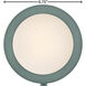 Mercer 6.75 inch Sage Green with Heritage Brass ADA Indoor Wall Sconce Wall Light