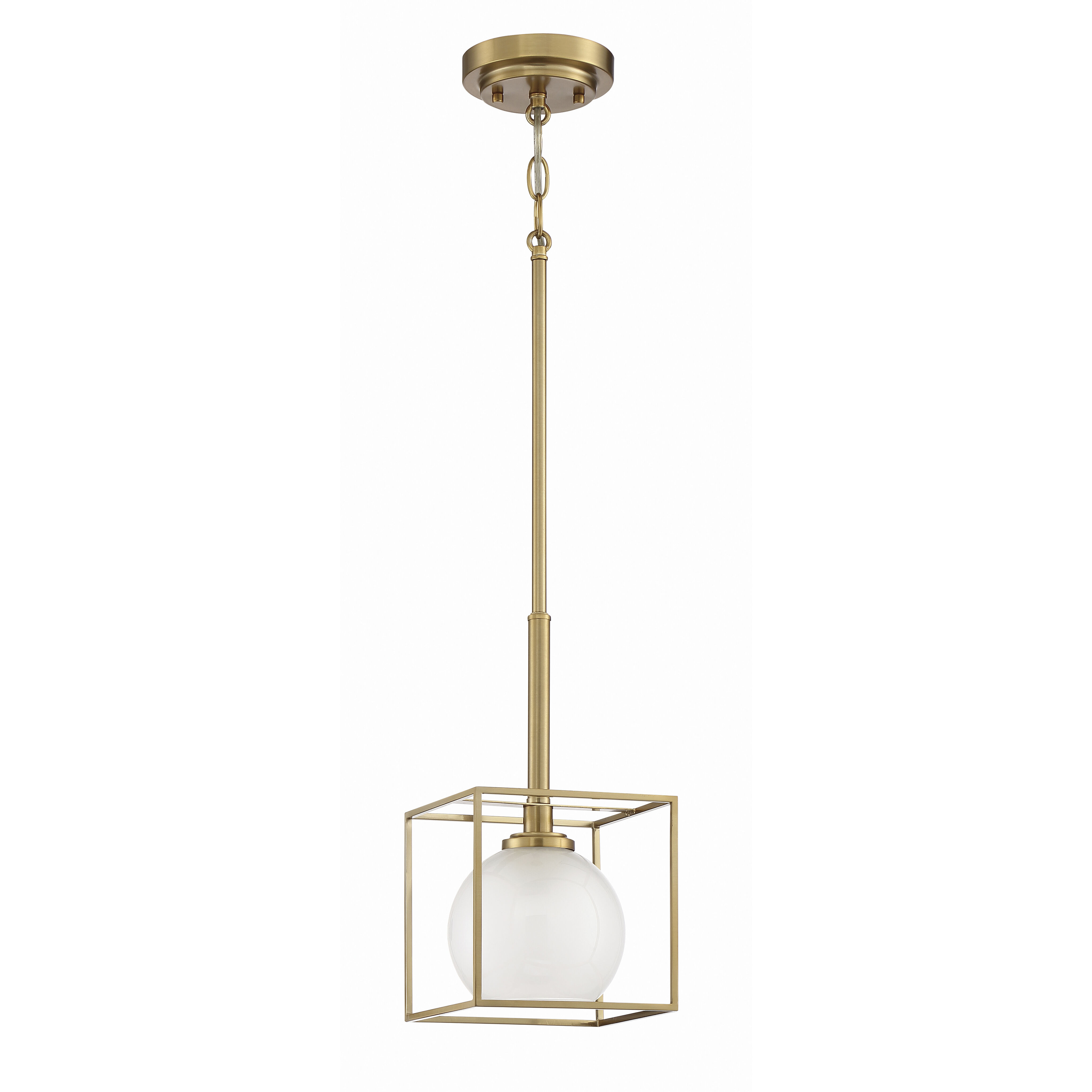Cowen 1 Light 7 inch Brushed Gold Mini Pendant Ceiling Light