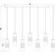 Alton 7 Light 54 inch Modern Gold Linear Chandelier Ceiling Light